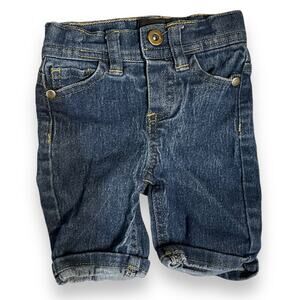 Baby Phat Jeans Baby Girl 24 Months Blue Embroidered Logo Casual Pockets Button